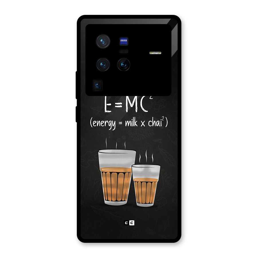 Tea Formula Glass Back Case for Vivo X80 Pro