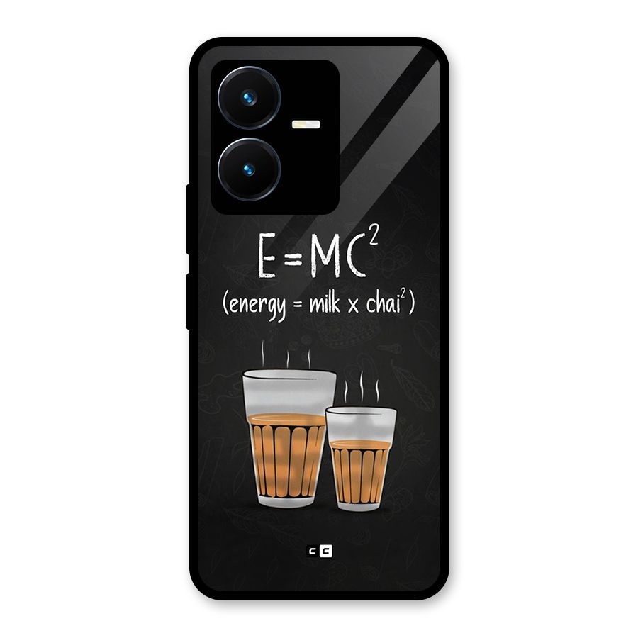 Tea Formula Glass Back Case for Vivo Y22