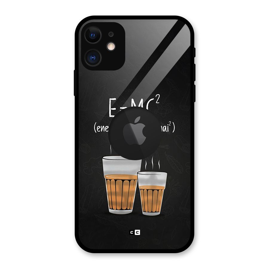 Tea Formula Glass Back Case for iPhone 11 Logo Cut