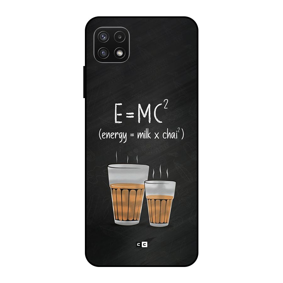 Tea Formula Metal Back Case for Galaxy A22 5G