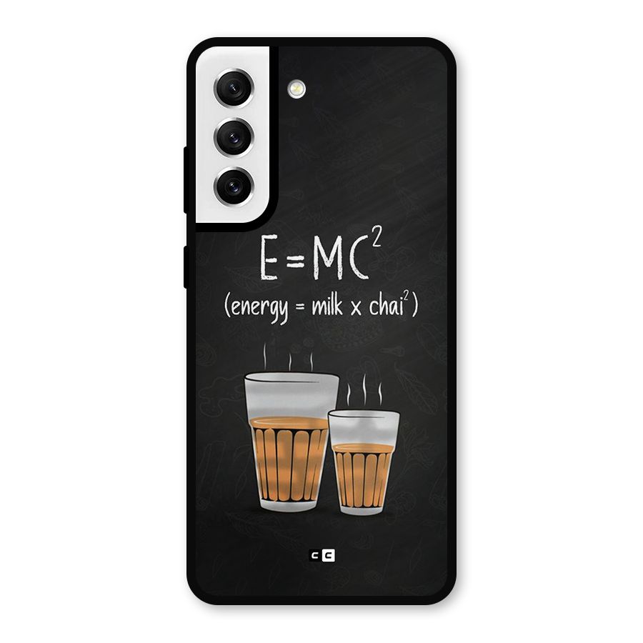 Tea Formula Metal Back Case for Galaxy S21 FE 5G