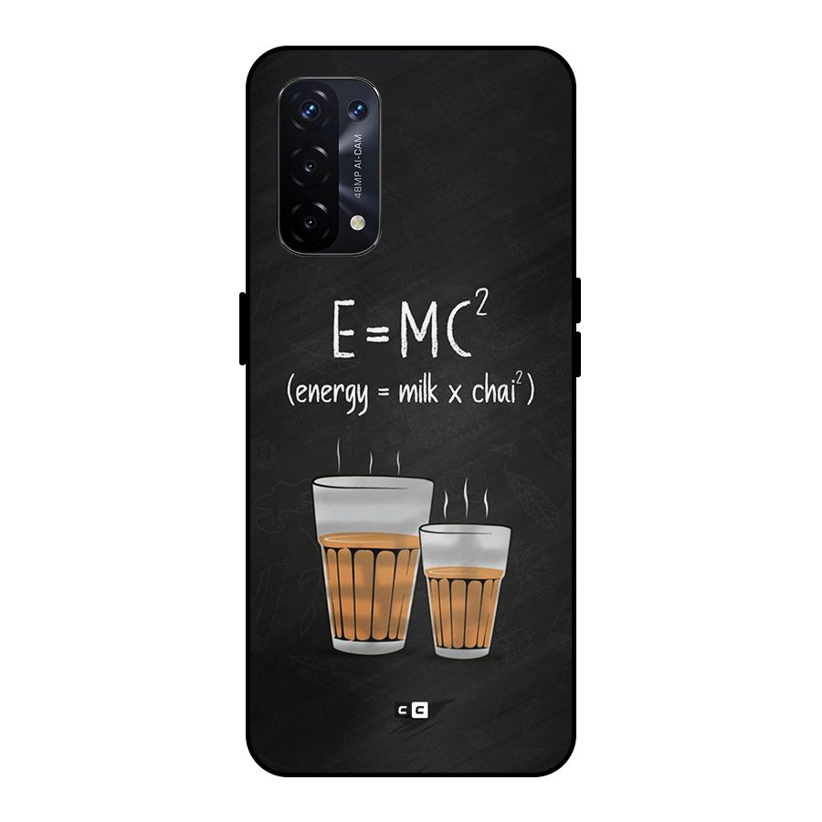 Tea Formula Metal Back Case for Oppo A74 5G