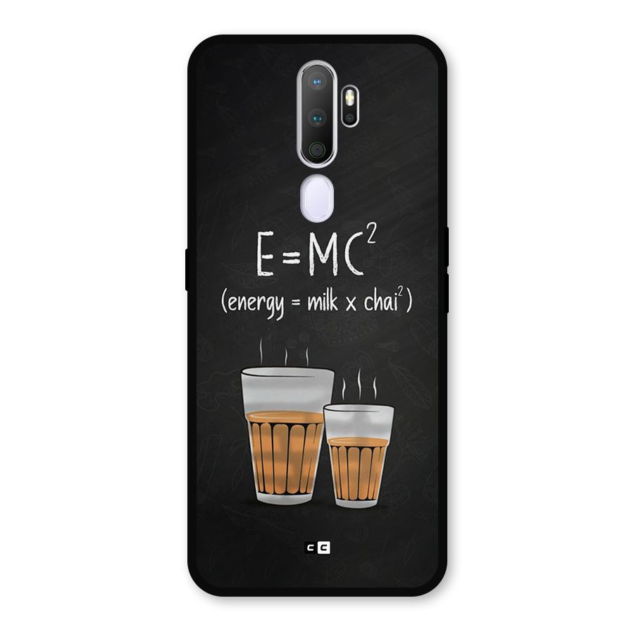 Tea Formula Metal Back Case for Oppo A9 (2020)