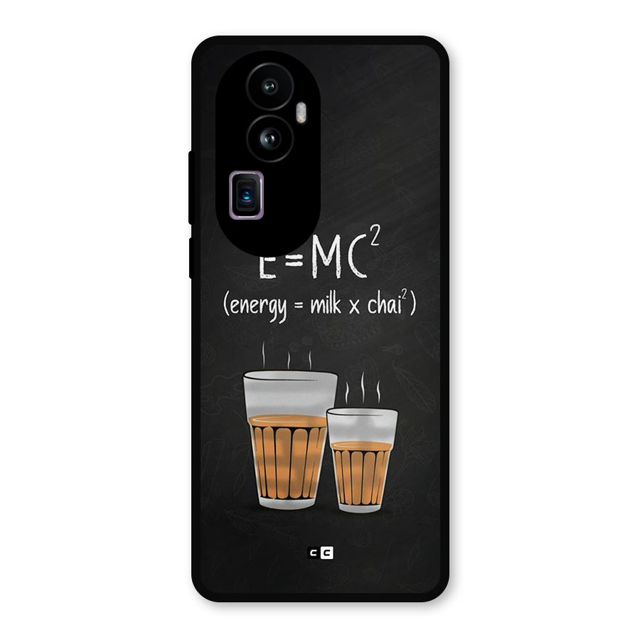 Tea Formula Metal Back Case for Oppo Reno10 Pro Plus