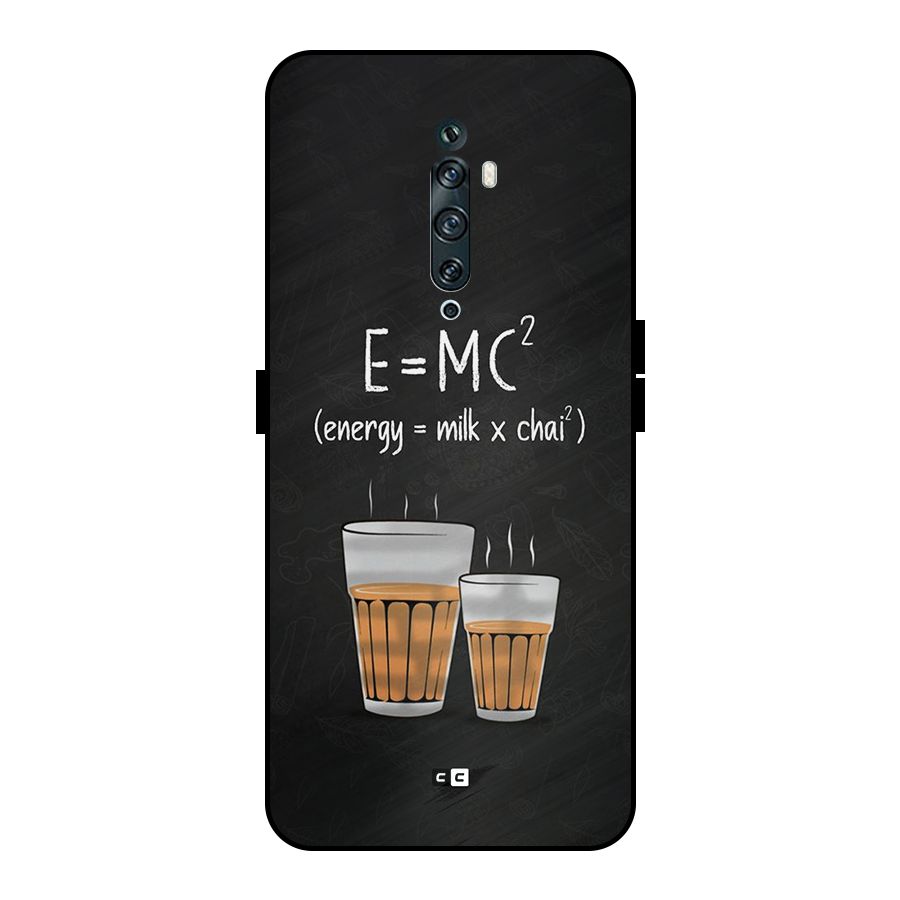 Tea Formula Metal Back Case for Oppo Reno2 F