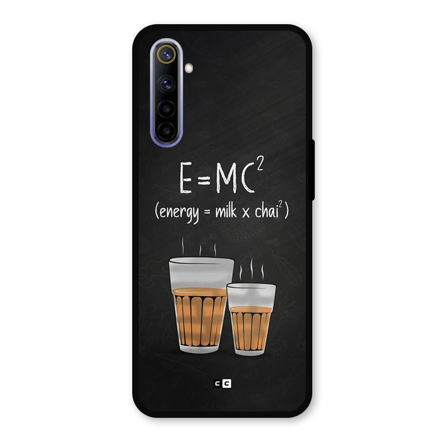 Tea Formula Metal Back Case for Realme 6