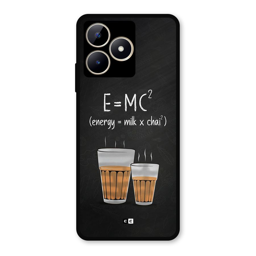 Tea Formula Metal Back Case for Realme C53