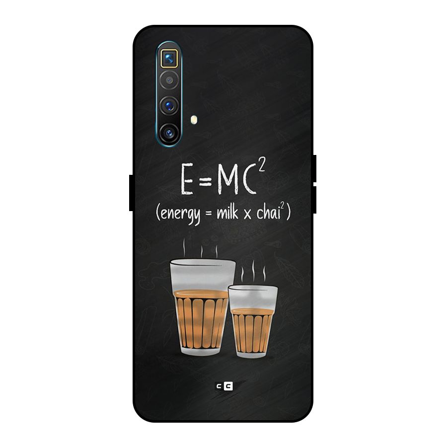 Tea Formula Metal Back Case for Realme X3 SuperZoom