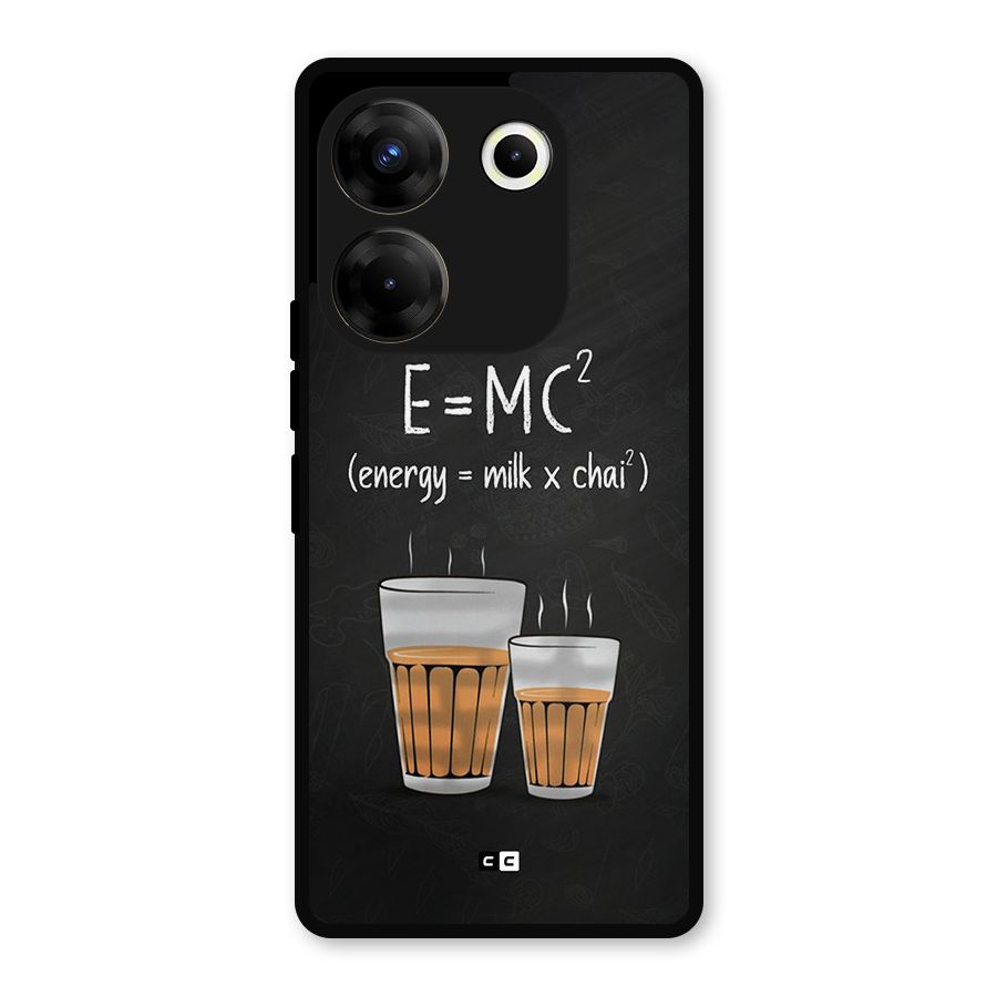 Tea Formula Metal Back Case for Tecno Camon 20 Pro