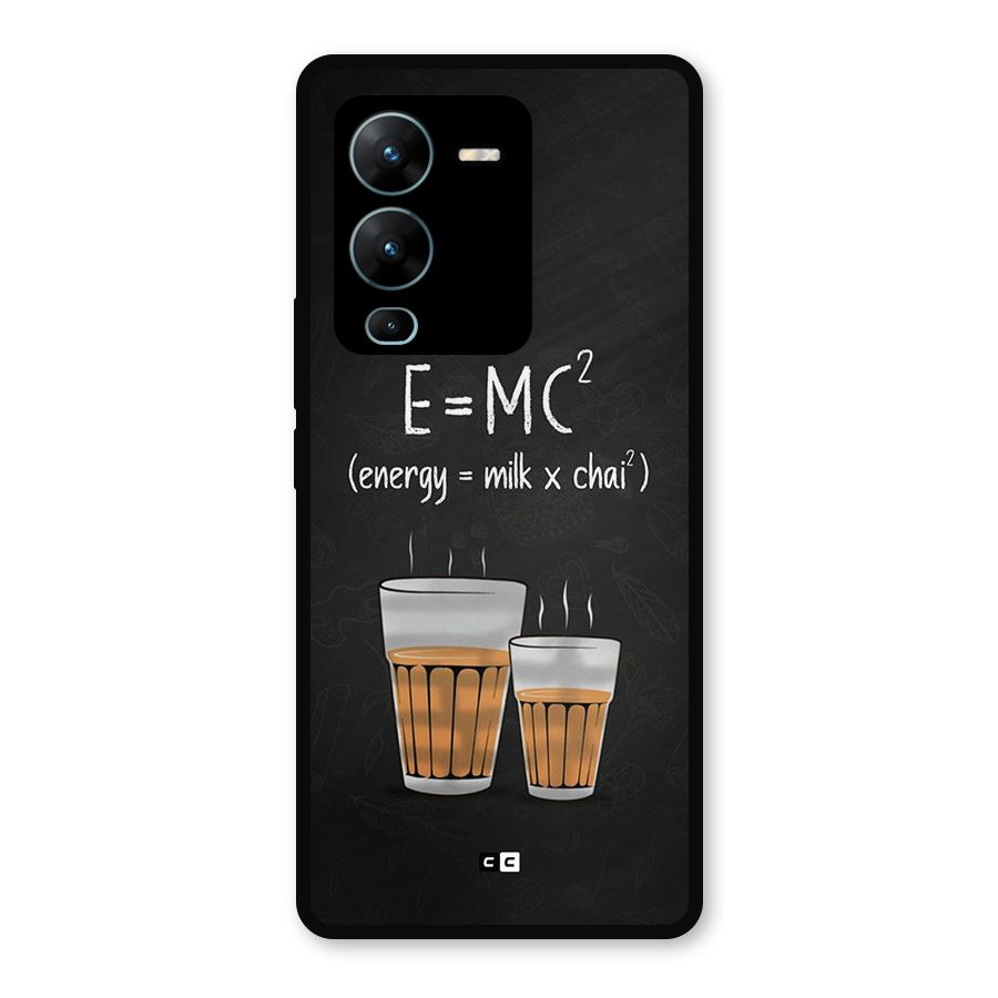 Tea Formula Metal Back Case for Vivo V25 Pro