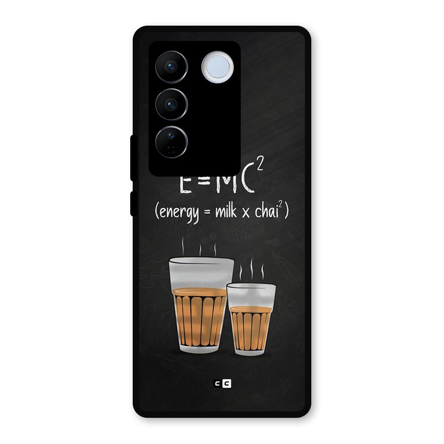 Tea Formula Metal Back Case for Vivo V27
