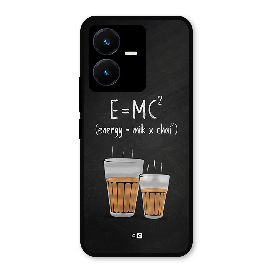Tea Formula Metal Back Case for Vivo Y22