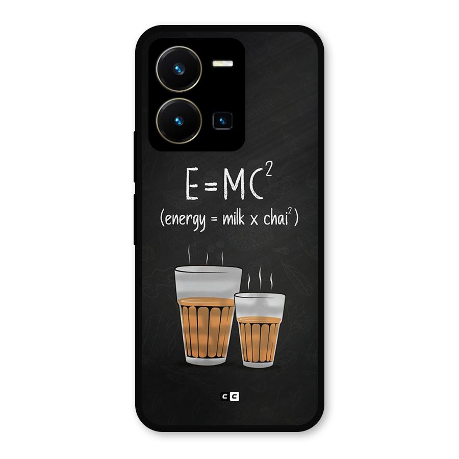 Tea Formula Metal Back Case for Vivo Y35