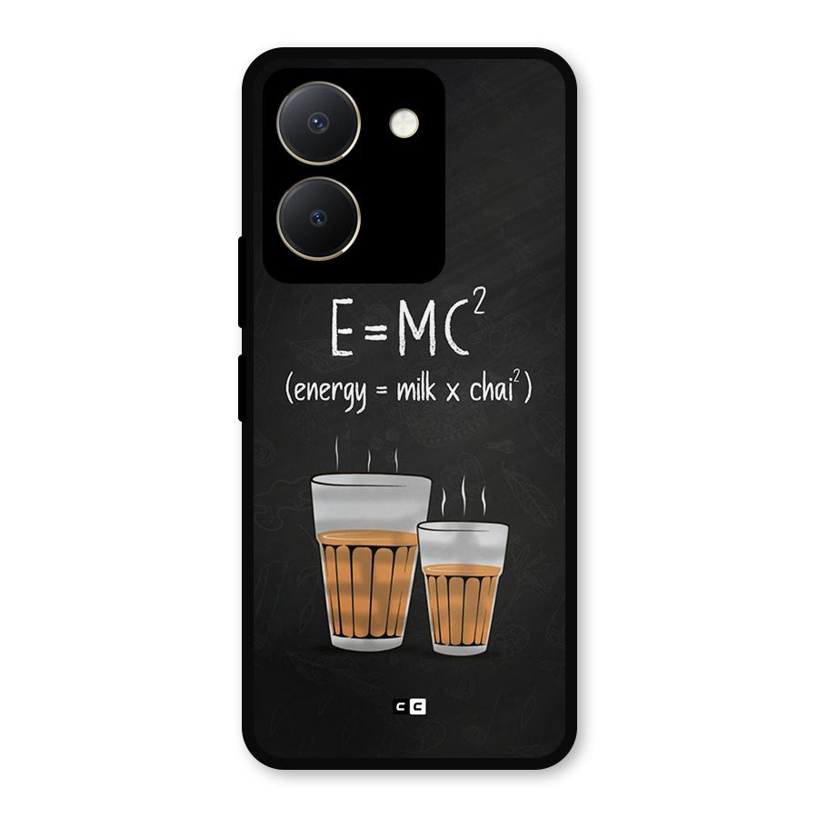 Tea Formula Metal Back Case for Vivo Y36
