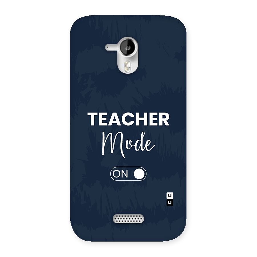 Teacher Mode On Back Case for Canvas HD A116