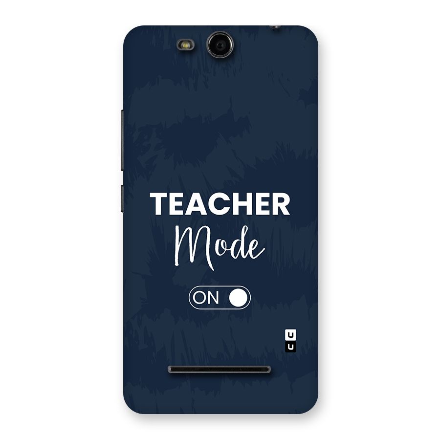 Teacher Mode On Back Case for Canvas Juice 3 Q392