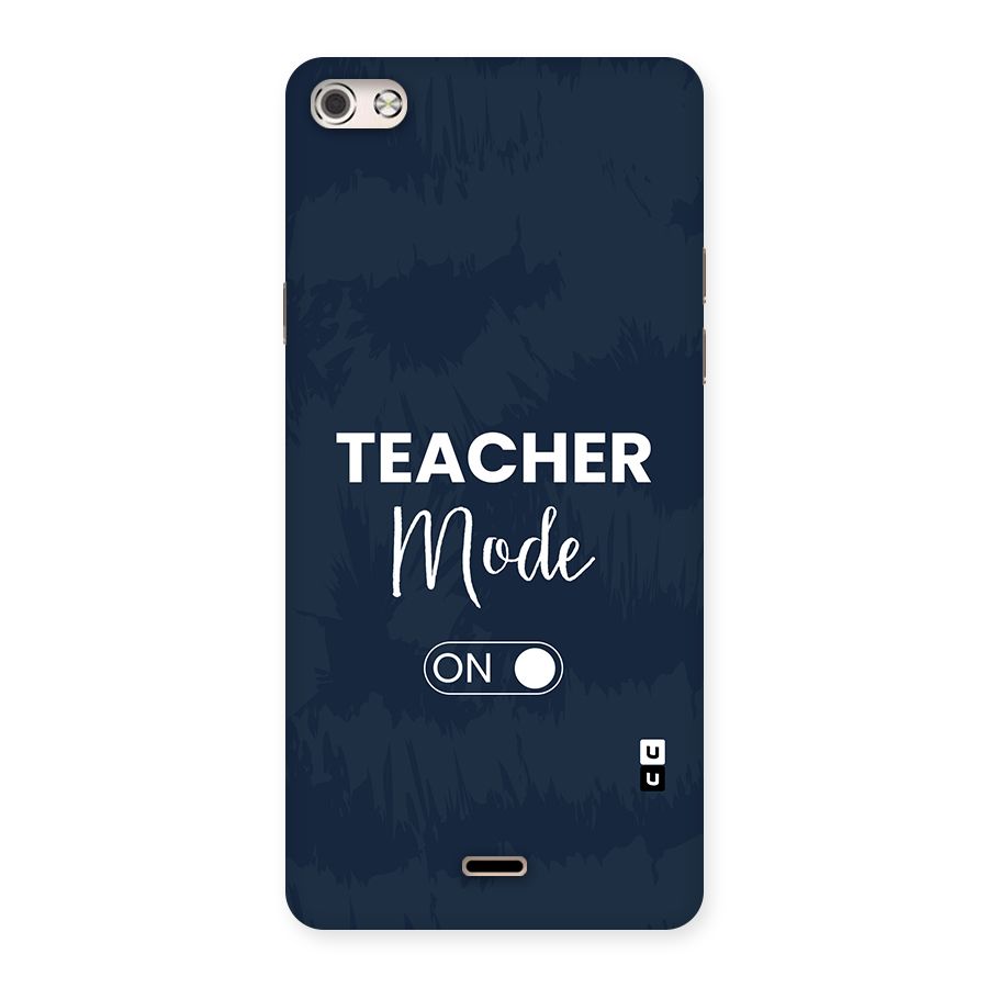 Teacher Mode On Back Case for Canvas Silver 5