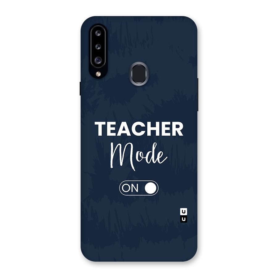 Teacher Mode On Back Case for Galaxy A20s