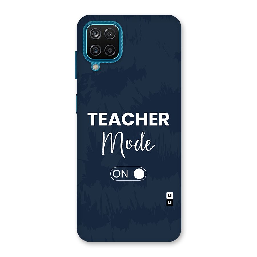 Teacher Mode On Back Case for Galaxy F12