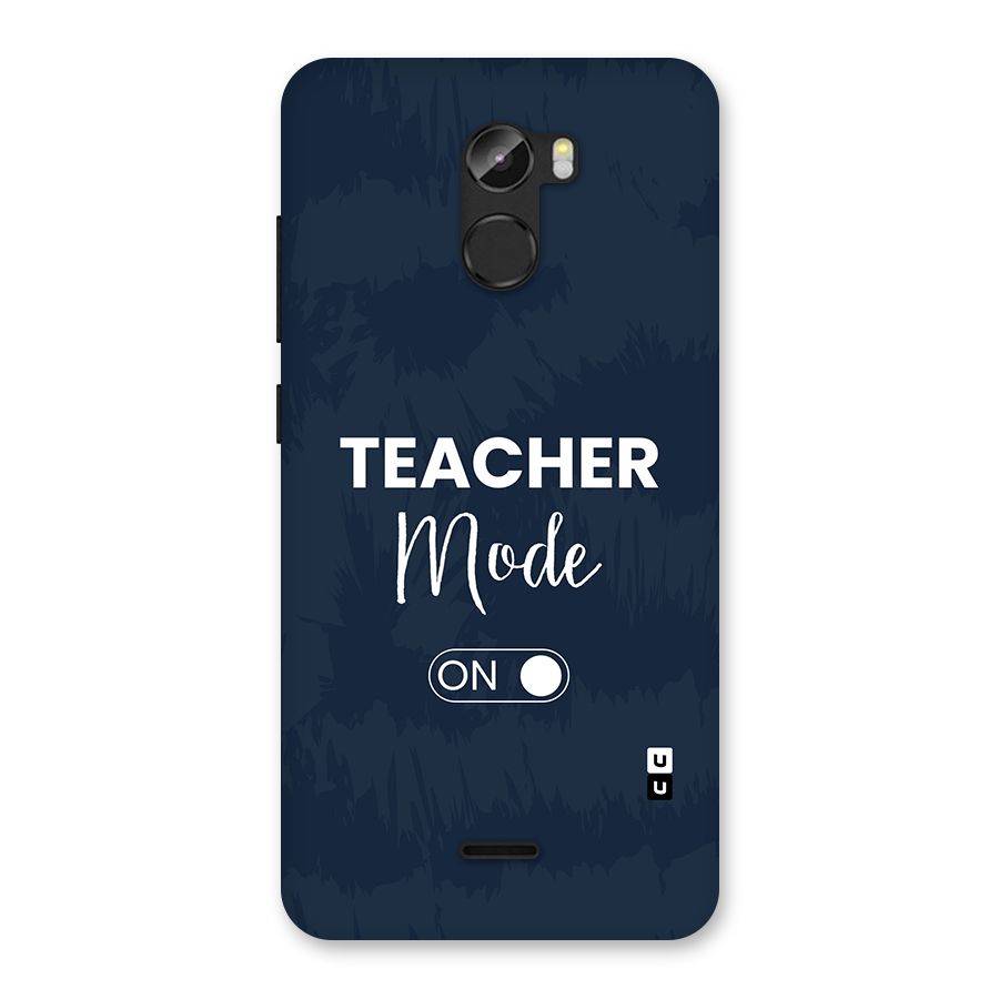 Teacher Mode On Back Case for Gionee X1