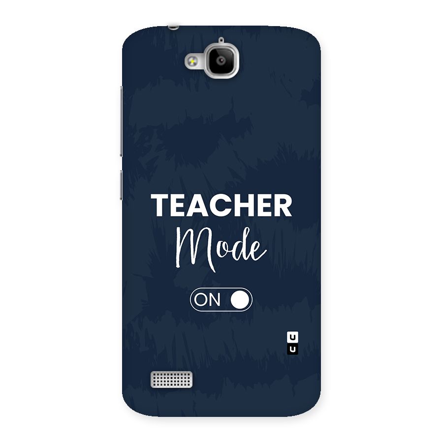 Teacher Mode On Back Case for Honor Holly