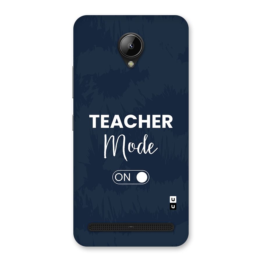 Teacher Mode On Back Case for Lenovo C2