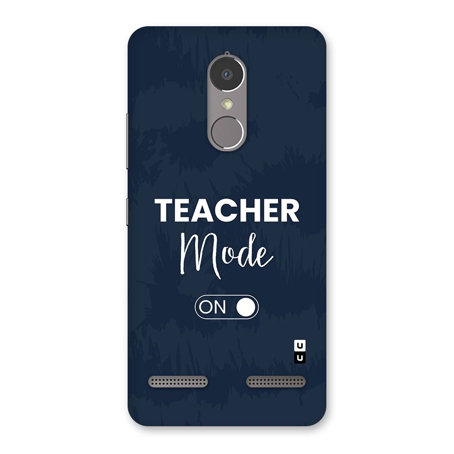 Teacher Mode On Back Case for Lenovo K6