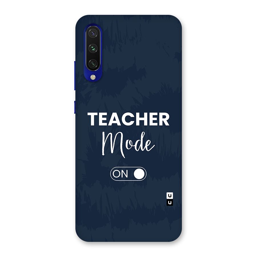 Teacher Mode On Back Case for Mi A3
