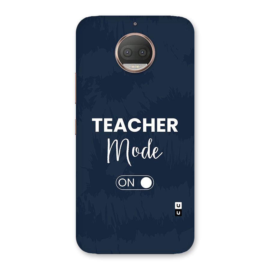 Teacher Mode On Back Case for Moto G5s Plus
