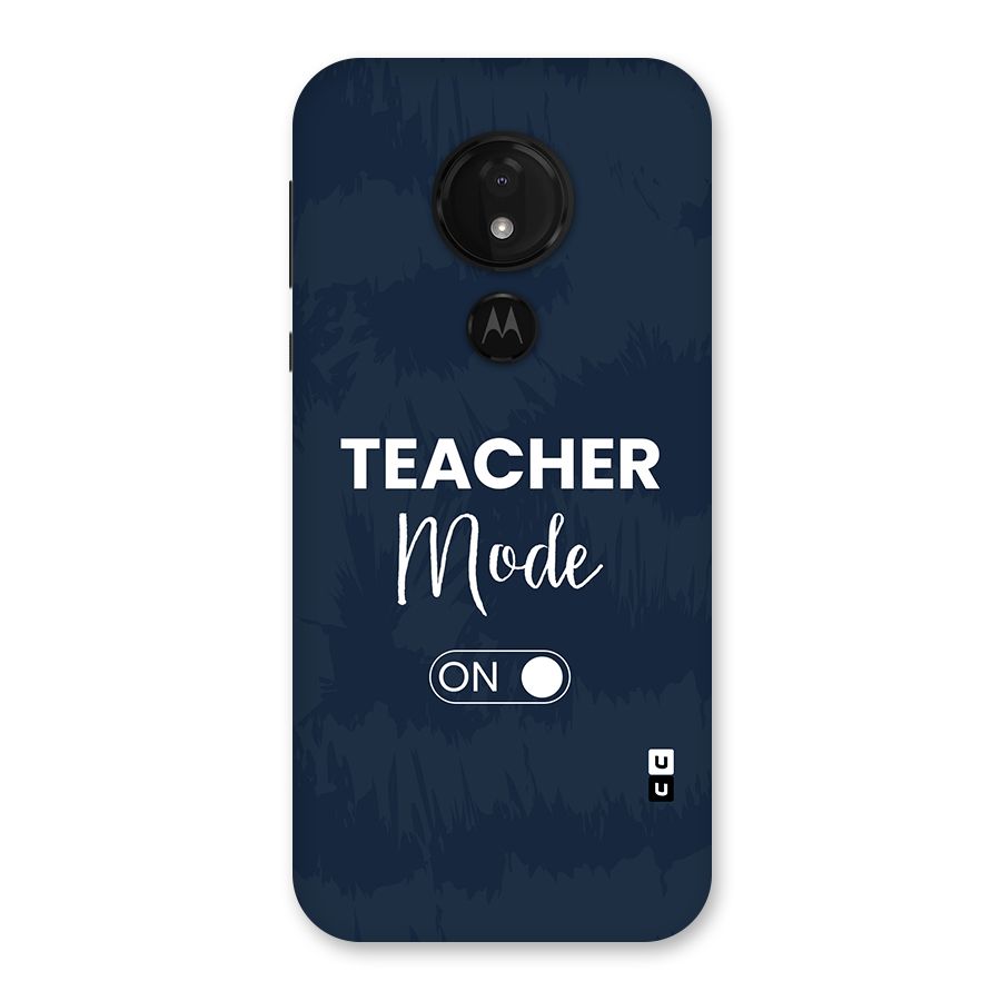 Teacher Mode On Back Case for Moto G7 Power