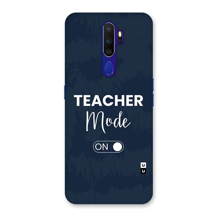 Teacher Mode On Back Case for Oppo A9 (2020)