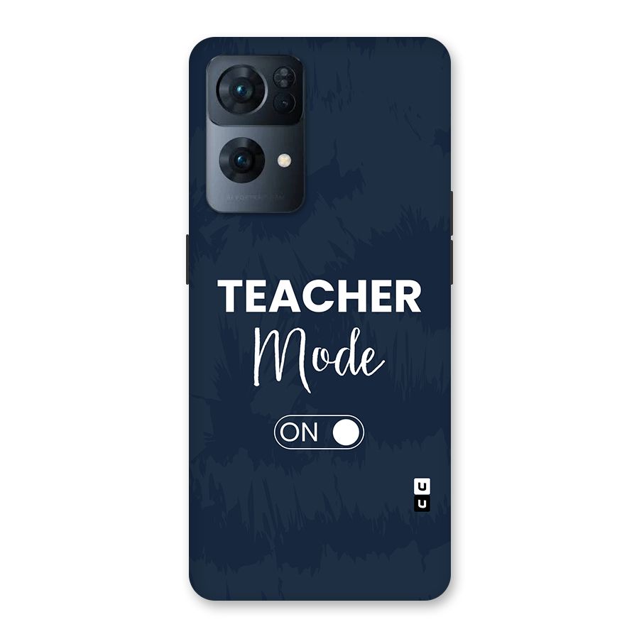 Teacher Mode On Back Case for Oppo Reno7 Pro 5G
