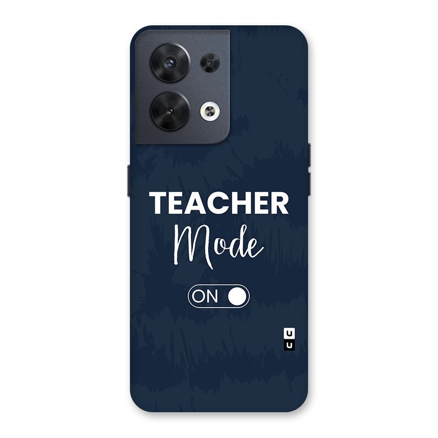 Teacher Mode On Back Case for Oppo Reno8 5G