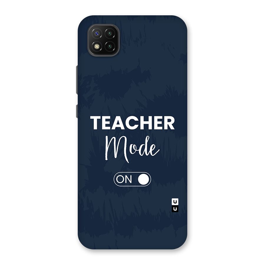 Teacher Mode On Back Case for Poco C3