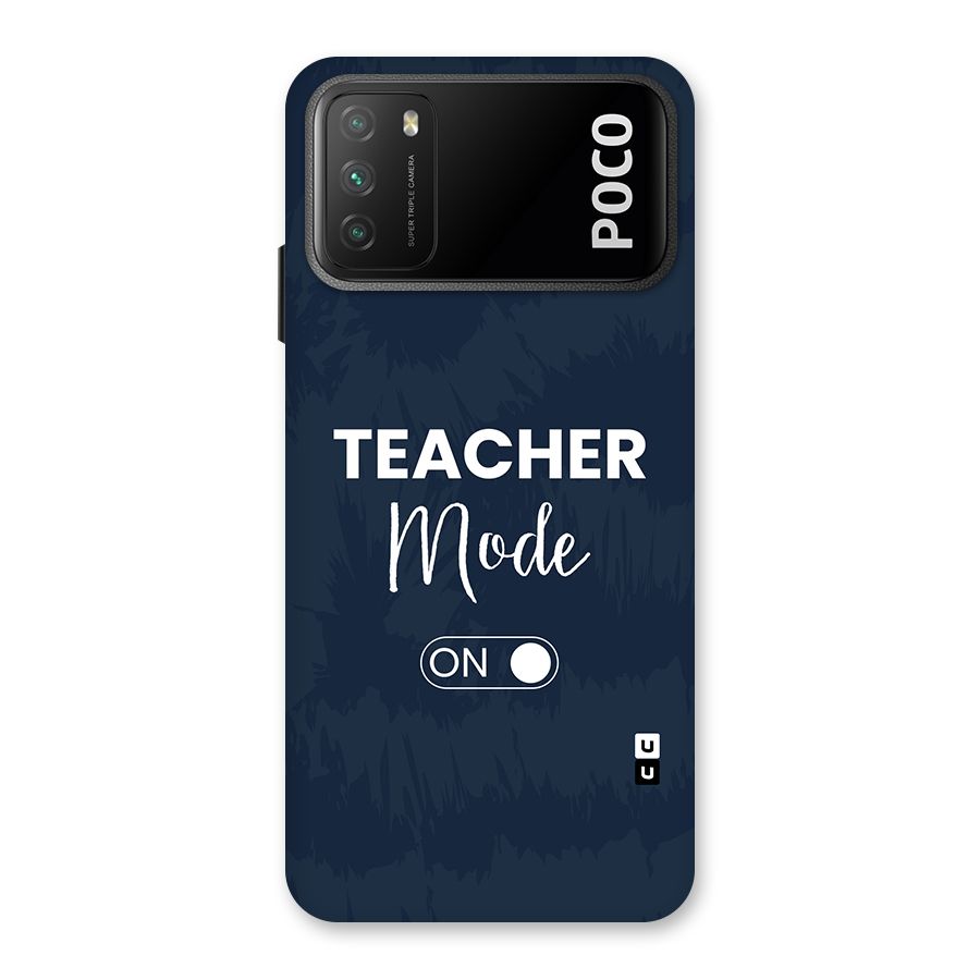 Teacher Mode On Back Case for Poco M3