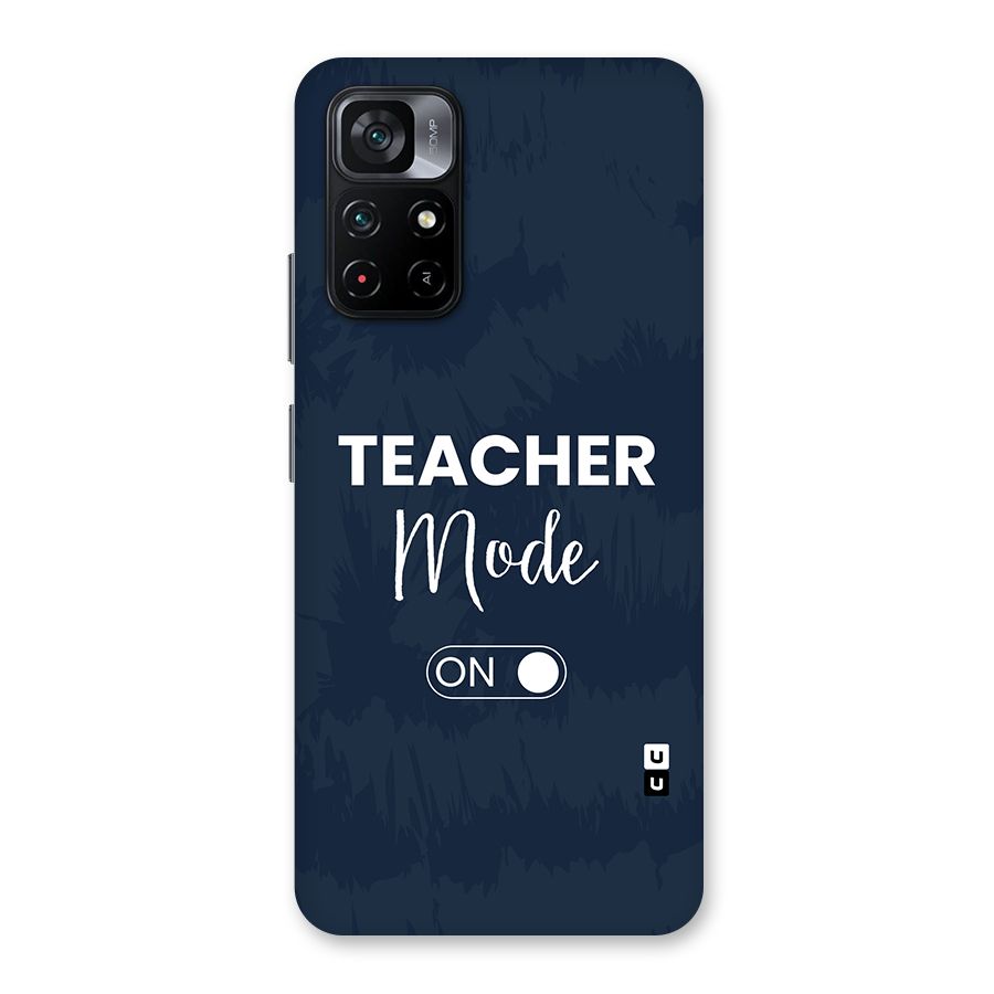 Teacher Mode On Back Case for Poco M4 Pro 5G