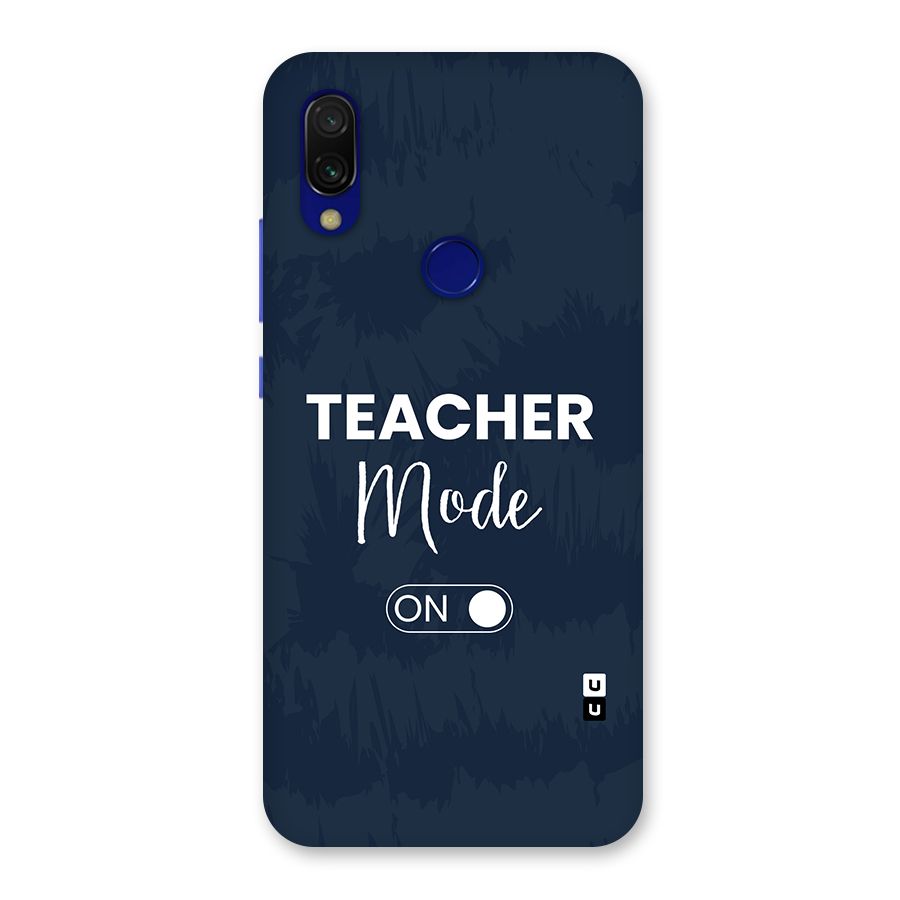 Teacher Mode On Back Case for Redmi 7