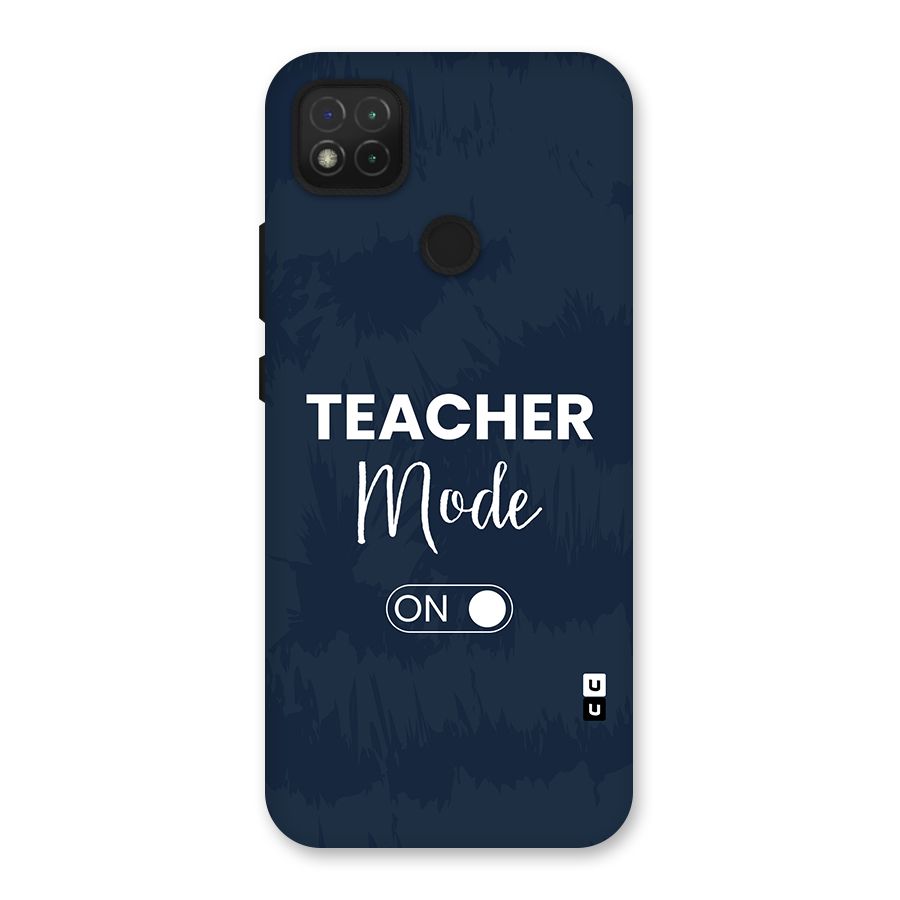 Teacher Mode On Back Case for Redmi 9 Activ