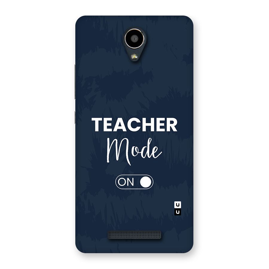 Teacher Mode On Back Case for Redmi Note 2