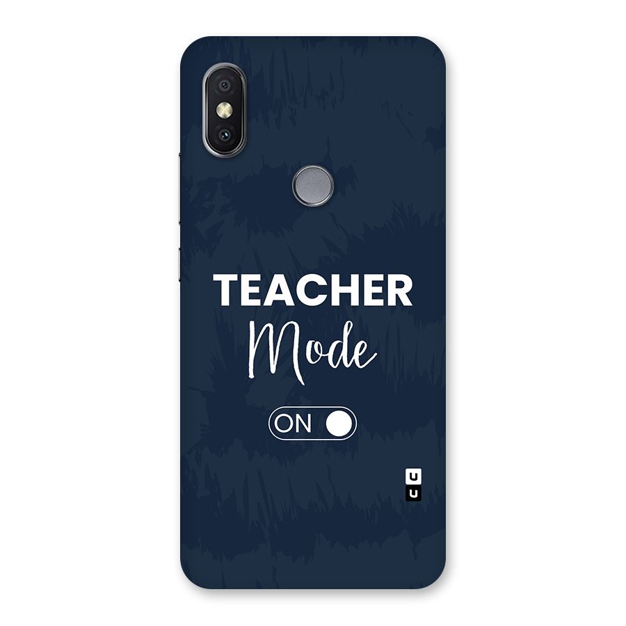 Teacher Mode On Back Case for Redmi Y2