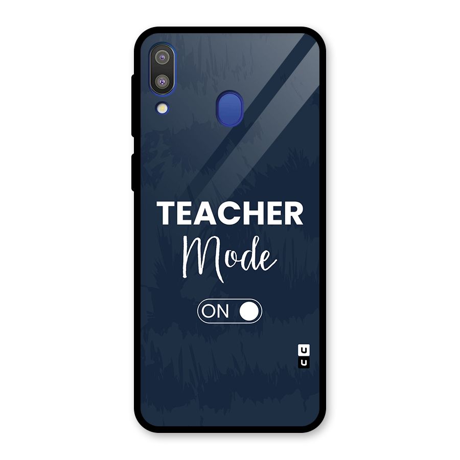 Teacher Mode On Glass Back Case for Galaxy M20