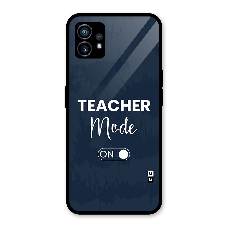 Teacher Mode On Glass Back Case for Nothing Phone 1