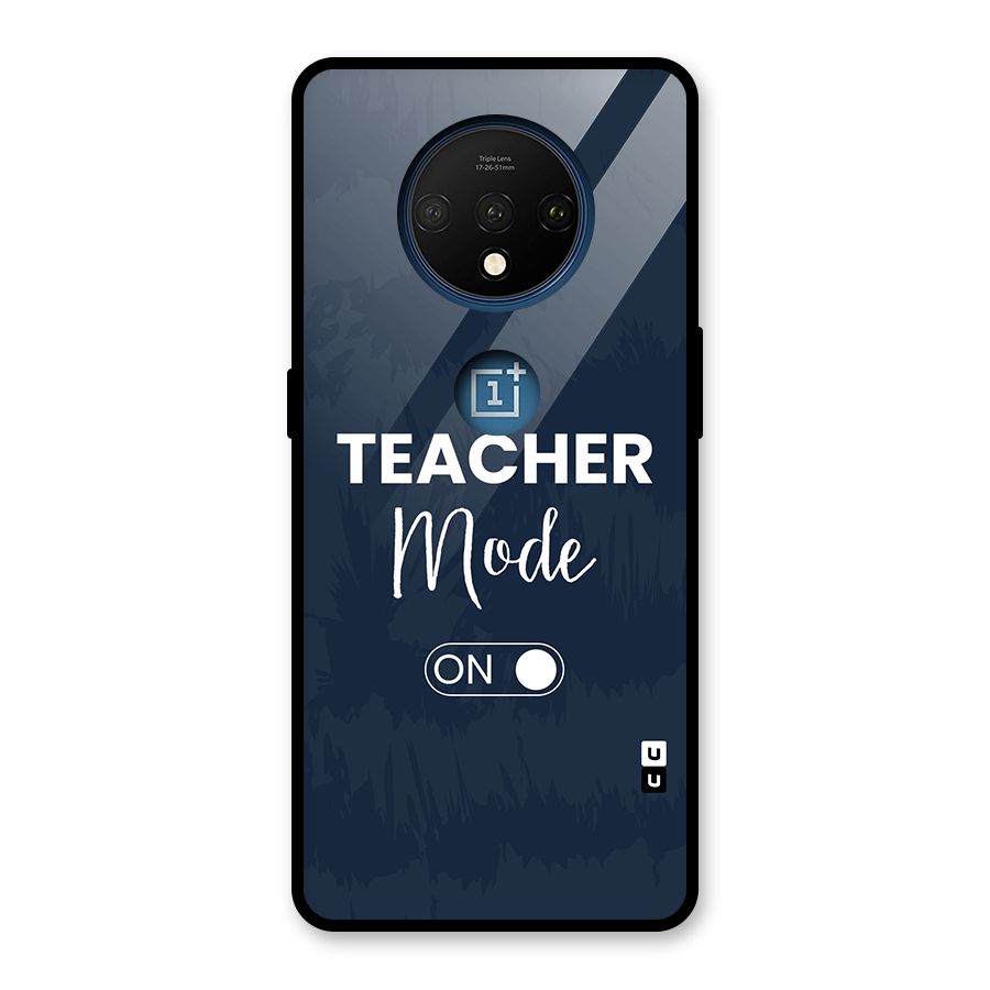 Teacher Mode On Glass Back Case for OnePlus 7T