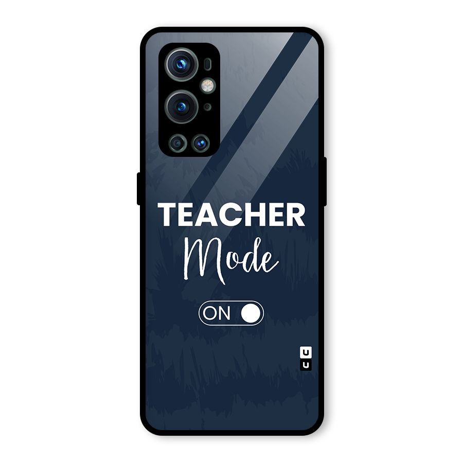 Teacher Mode On Glass Back Case for OnePlus 9 Pro