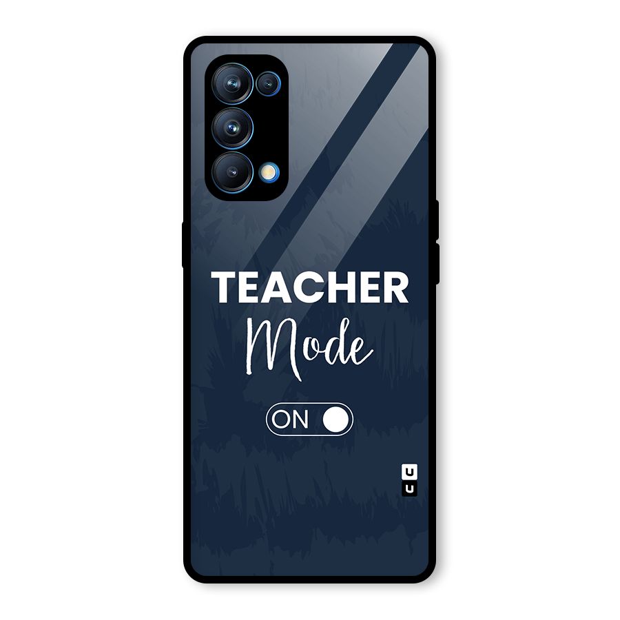 Teacher Mode On Glass Back Case for Oppo Reno5 Pro 5G