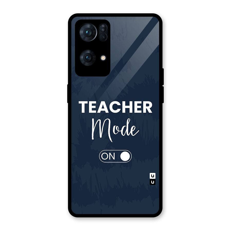 Teacher Mode On Glass Back Case for Oppo Reno7 Pro 5G