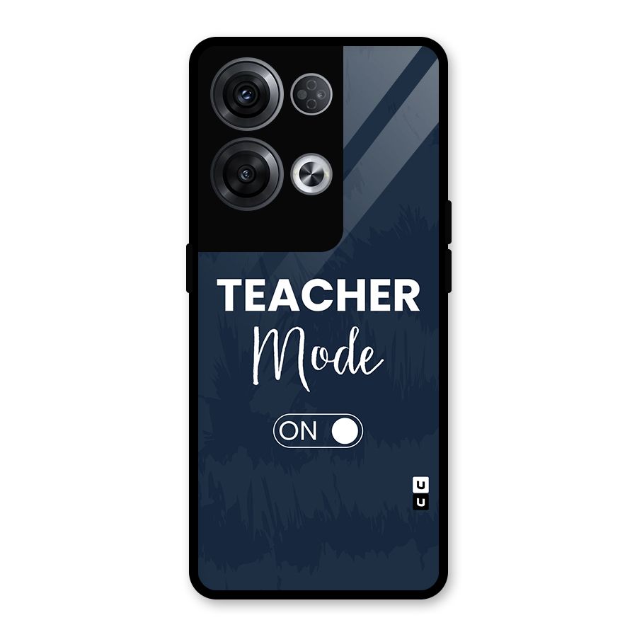 Teacher Mode On Glass Back Case for Oppo Reno8 Pro 5G