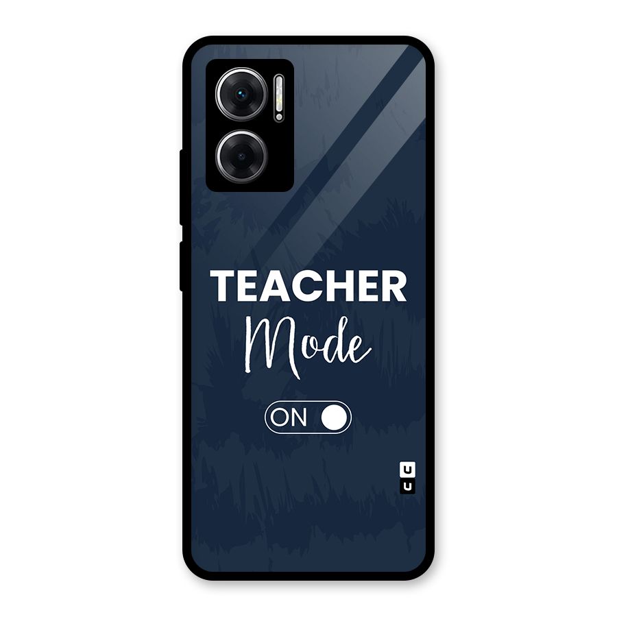 Teacher Mode On Glass Back Case for Redmi 11 Prime 5G