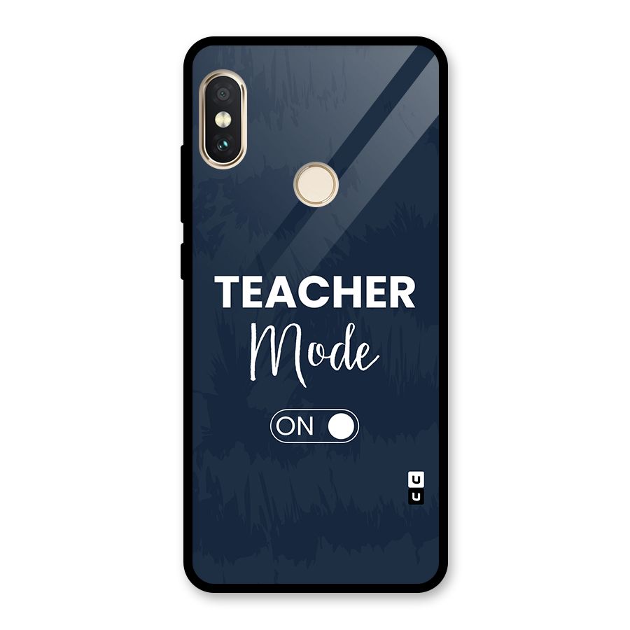 Teacher Mode On Glass Back Case for Redmi Note 5 Pro