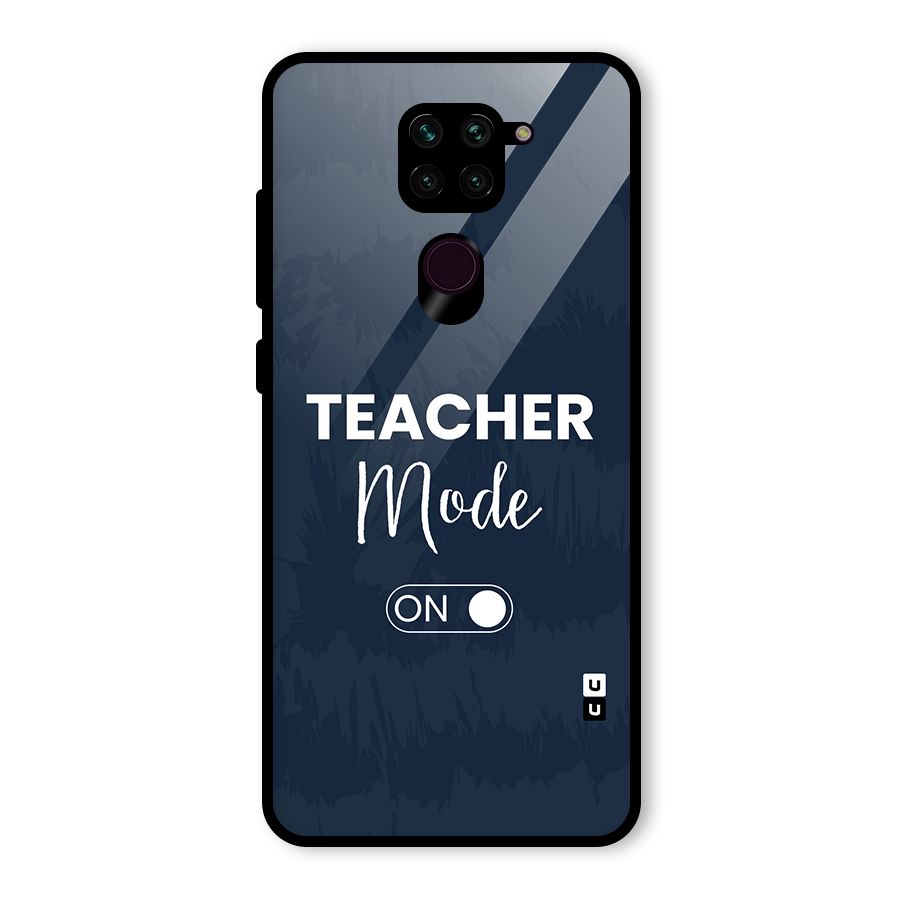 Teacher Mode On Glass Back Case for Redmi Note 9